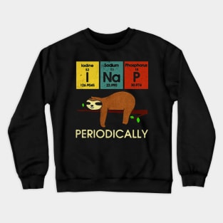 Awesome Science sloth I nap periodically Crewneck Sweatshirt